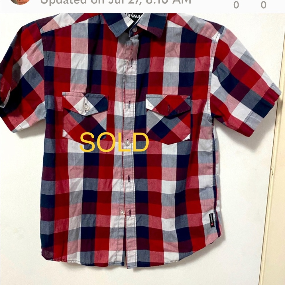 Boys button up shirt shirt